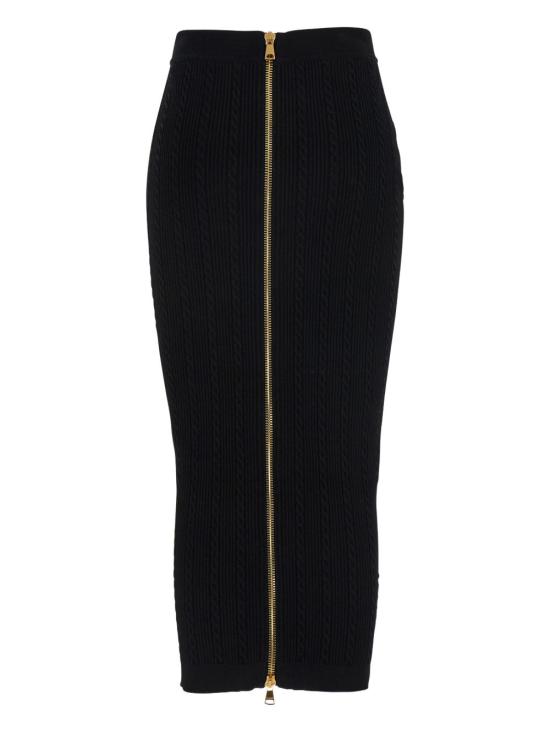 25FW 발망 숏 스커트 FF1LD066KI50 0PA Black - BALMAIN