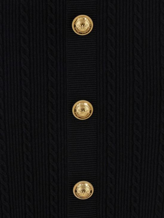 25FW 발망 숏 스커트 FF1LD066KI50 0PA Black - BALMAIN