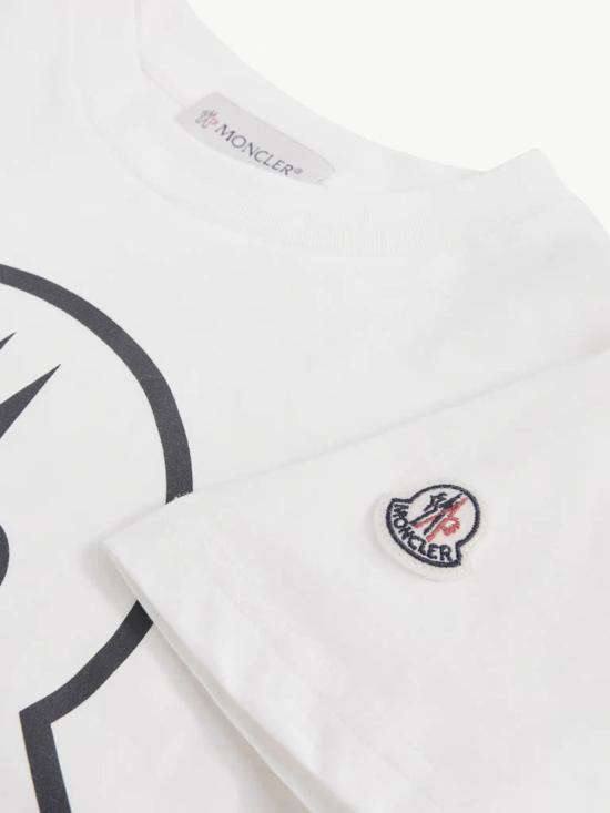 25FW [키즈] 몽클레어 티셔츠 K29548C0001389AFV 034 White - MONCLER