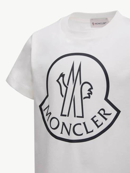 25FW [키즈] 몽클레어 티셔츠 K29548C0001389AFV 034 White - MONCLER