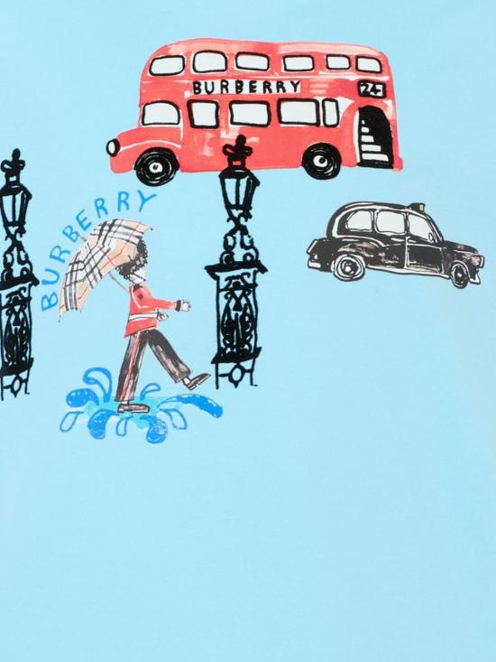 25FW [키즈] 버버리 티셔츠 8109526 C3044 Clear Blue - BURBERRY