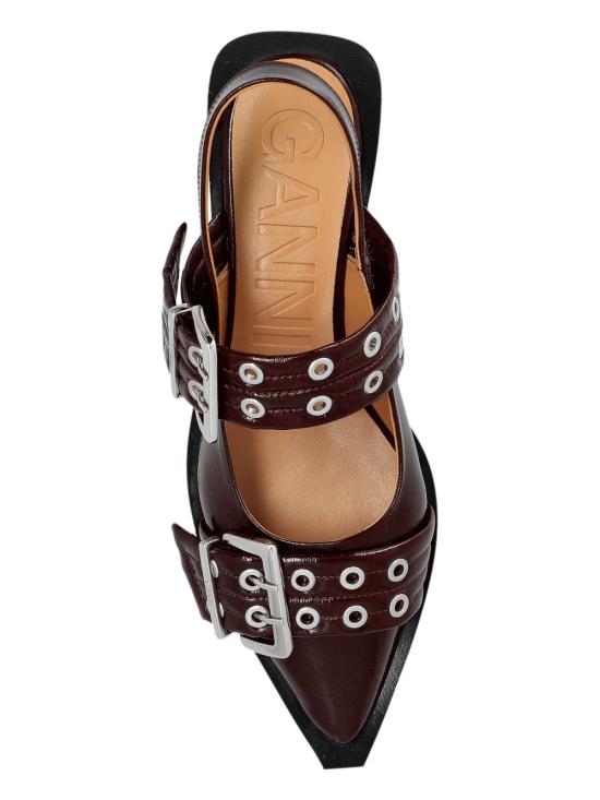 24FW 가니 플랫 슈즈 S3086 436 Red - GANNI