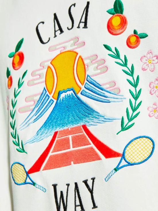 25FW 카사블랑카 긴팔 티셔츠 MPF25JTP293 03 White - CASABLANCA