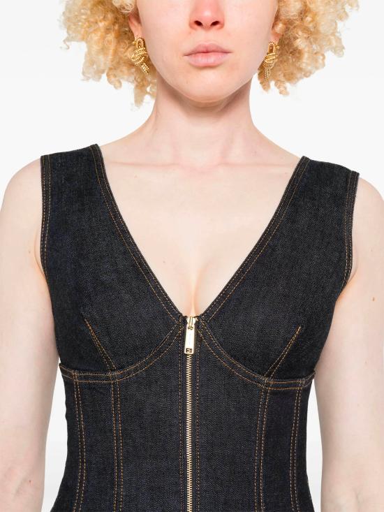 25FW 셀프 포트레이트 숏 원피스 PF25801SBL BLUE Blue - SELF PORTRAIT