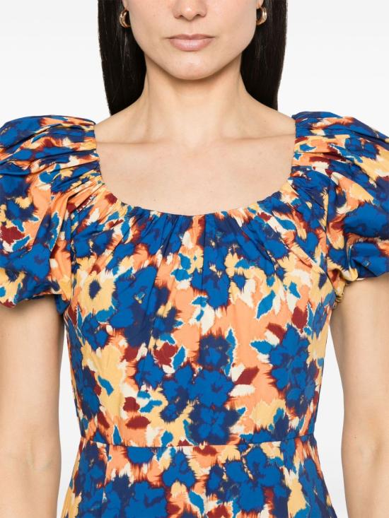 25SS 울라 존슨 미디 원피스 PS250122 WLDFL MultiColour - ULLA JOHNSON