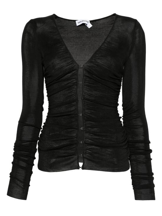 25FW 셀프 포트레이트 블라우스 PF25098TB BLACK Black