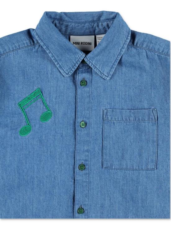 25SS [키즈] 미니로디니 셔츠 2522014760 BLUE Blue - MINI RODINI
