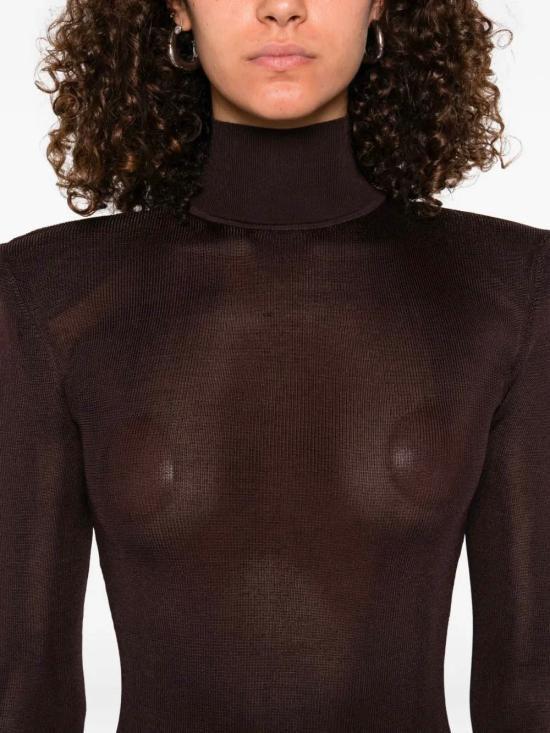 25FW 셀프 포트레이트 롱 원피스 SS25945XBR BROWN Brown - SELF PORTRAIT