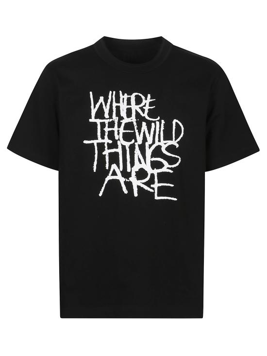 25FW 사카이 반팔 티셔츠 2501007S 001 Black