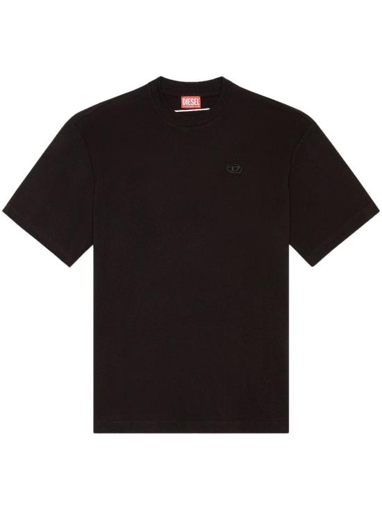 24FW 디젤 반팔 티셔츠 A113020HGAM 9XX Black