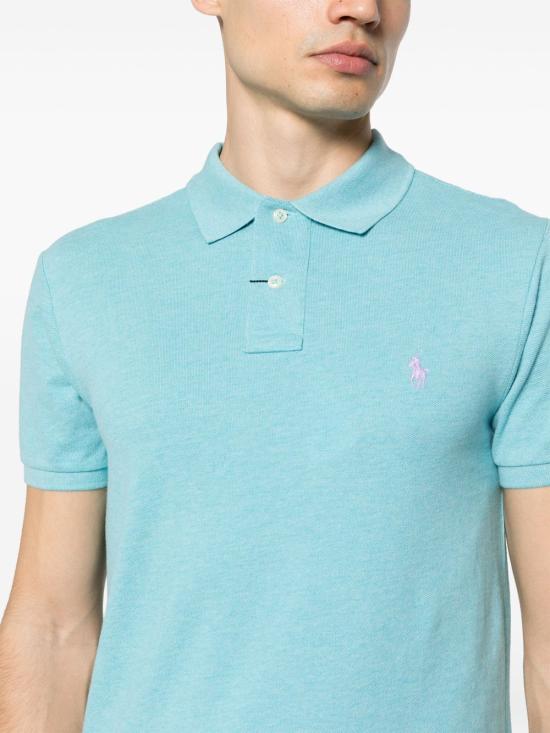 25SS 랄프 로렌 폴로 티셔츠 710536856 414 Clear Blue - RALPH LAUREN