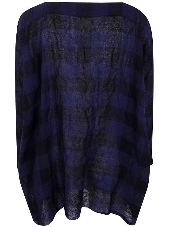 25FW 다니엘라 그레지스 블라우스 CA26I W243 097 2 BLUE AVIO BLUE CHECK - DANIELA GREGIS