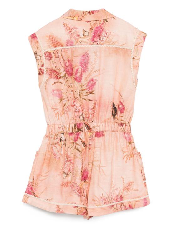 25FW [키즈] 짐머만 점프수트 1367YSS255 PNKBOTFLO Pink - ZIMMERMANN