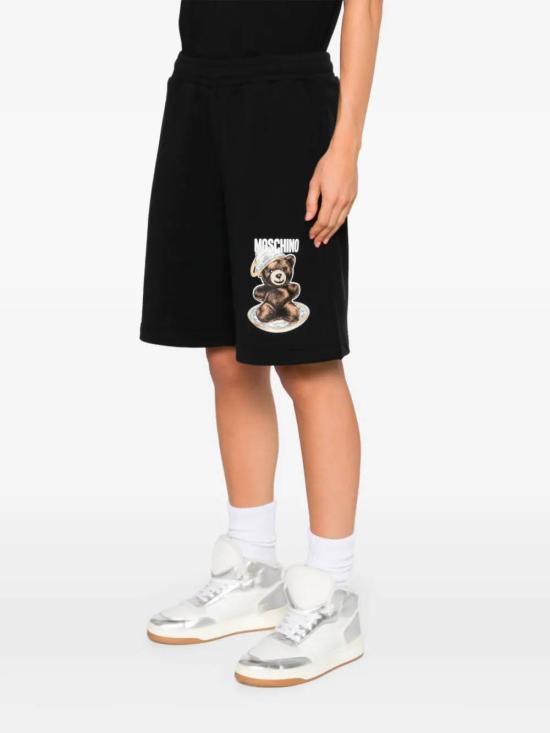 25FW 모스키노 숏팬츠 A03255528 1555 Black - MOSCHINO