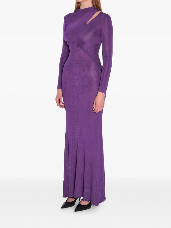 25FW 셀프 포트레이트 롱 원피스 PF25086XPU PURPLE Purple - SELF PORTRAIT