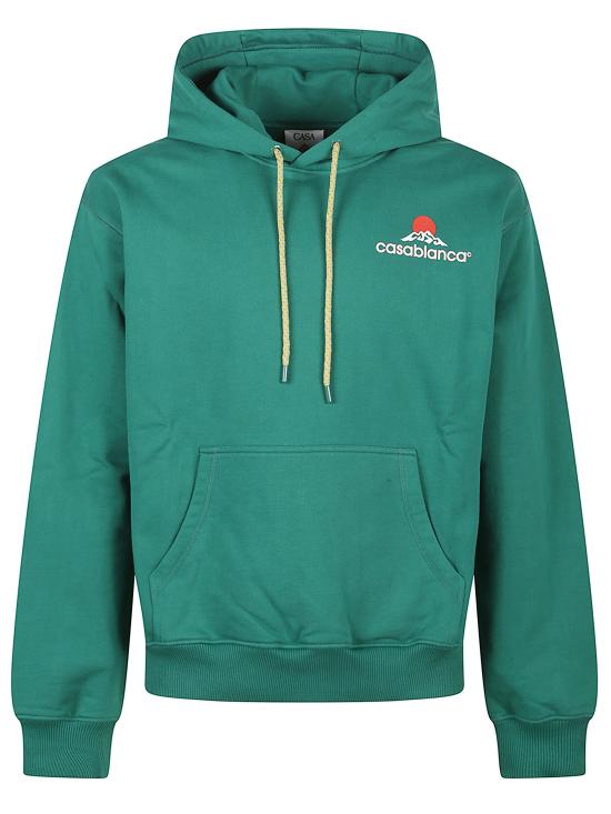 25FW 카사블랑카 긴팔 티셔츠 MPF25JTP29203 GREENLOOPBACK Green