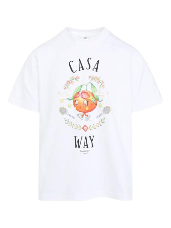 25FW 카사블랑카 반팔 티셔츠 MAW25JTS001 02 White - CASABLANCA