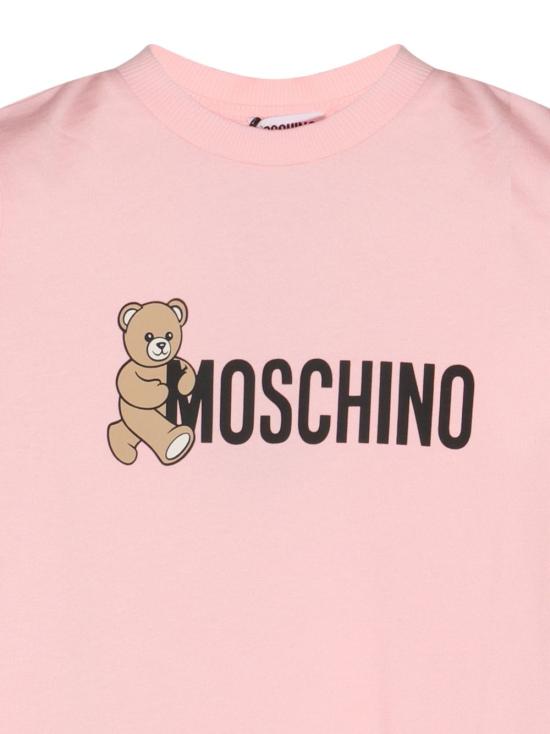 25FW [키즈] 모스키노 티셔츠 HPM058LAA34 50209 Pink - MOSCHINO