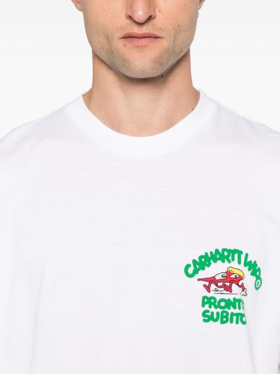 25FW 칼하트 WIP 반팔 티셔츠 I035195 02XX White - CARHARTT WIP