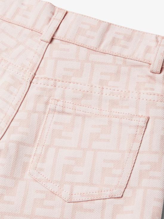 25FW [키즈] 펜디 스커트 JFG070AEYD F15B6 Brown - FENDI