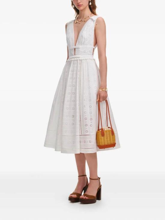 25FW 셀프 포트레이트 미디 원피스 PF25005MW WHITE White - SELF PORTRAIT