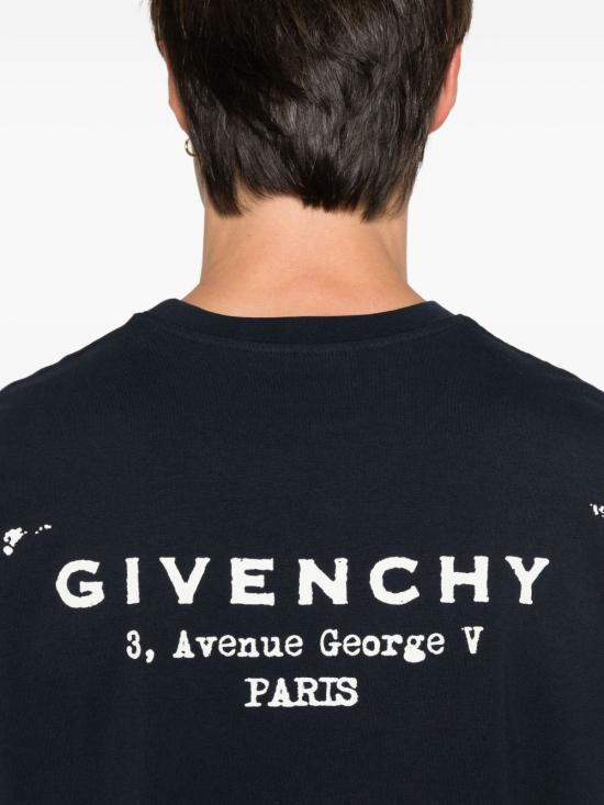 25FW 지방시 반팔 티셔츠 BM71NK3YRJ 499 Blu - GIVENCHY
