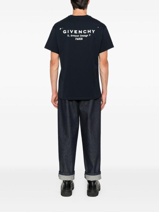 25FW 지방시 반팔 티셔츠 BM71NK3YRJ 499 Blu - GIVENCHY