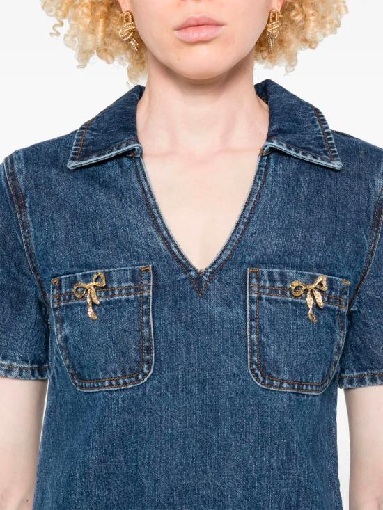 25FW 셀프 포트레이트 숏 원피스 PF25812SBL BLUE Blue - SELF PORTRAIT