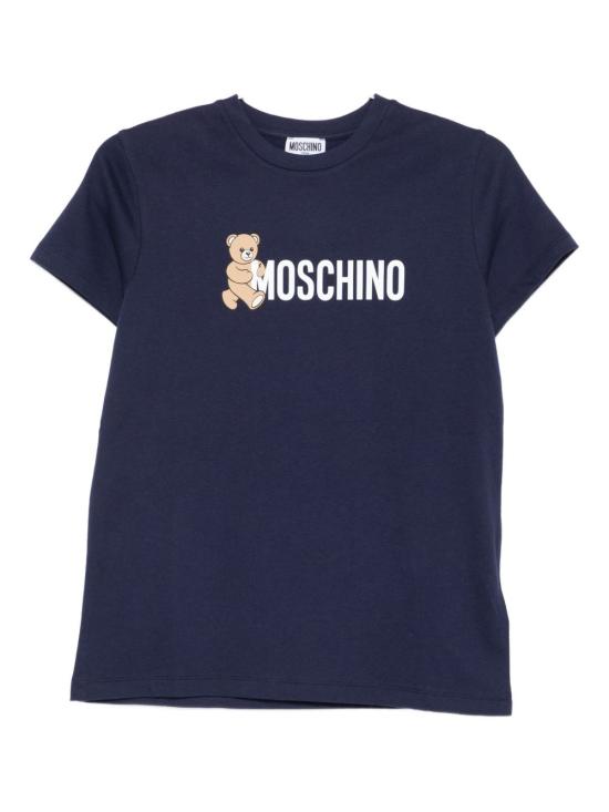 25FW [키즈] 모스키노 티셔츠 HPM058LAA34 40016 Blue