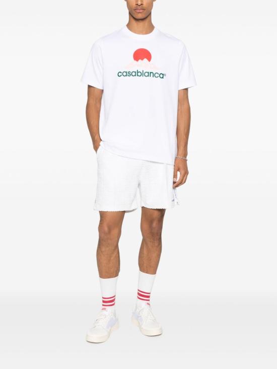 25FW 카사블랑카 반팔 티셔츠 MPF25JTS00103 WHITEJERSEY White - CASABLANCA