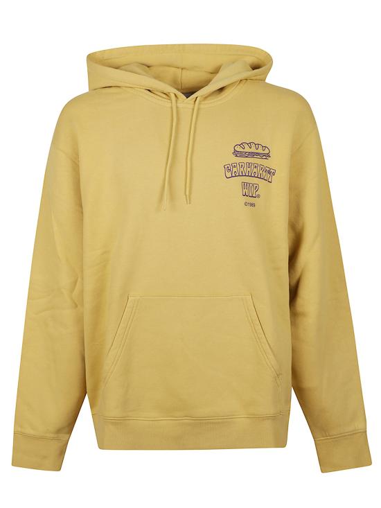 25FW 칼하트 WIP 후드 샌드위치 스웨트셔츠 I035277 36CXX Yellow