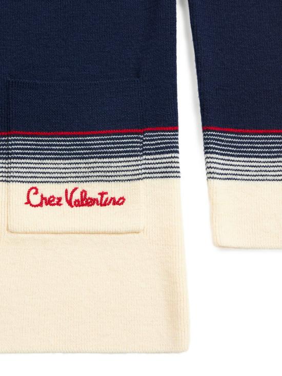 25FW 발렌티노 가라바니 가디건 7B3KA12A9GQ 0W6 Blue - VALENTINO GARAVANI