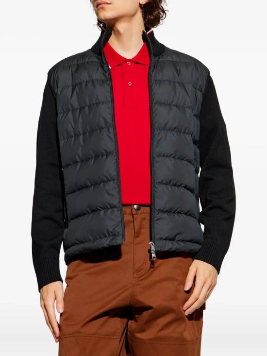 25FW 몽클레어 숏패딩 집업 코튼 가디건 K20919B00003M1367 999 Black - MONCLER