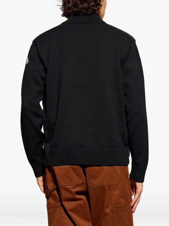 25FW 몽클레어 숏패딩 집업 코튼 가디건 K20919B00003M1367 999 Black - MONCLER