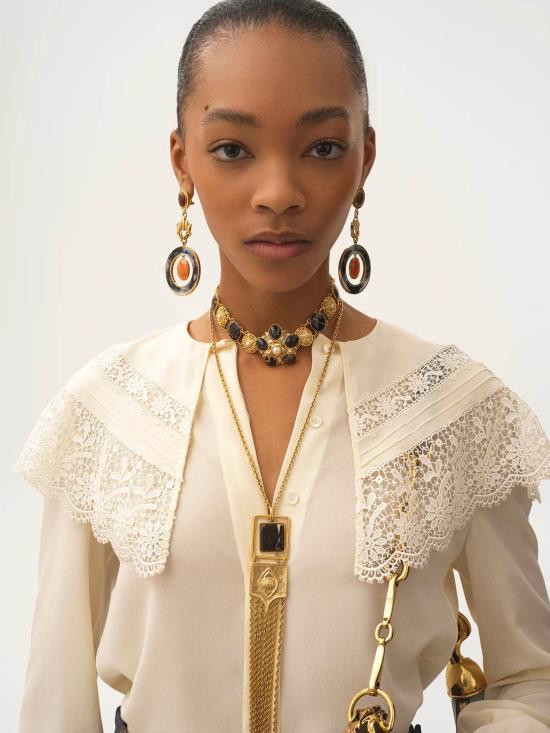 25FW 끌로에 블라우스 CH25AHT56077 114 White - CHLOE