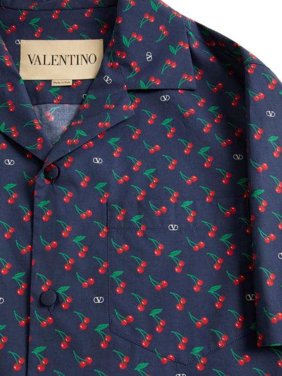 25FW 발렌티노 가라바니 반팔 셔츠 7V3AA111B0B CZQ Blue - VALENTINO GARAVANI