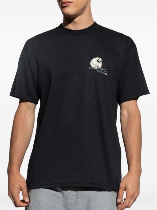 25FW 칼하트 WIP 반팔 티셔츠 I035208 89XX Black - CARHARTT WIP