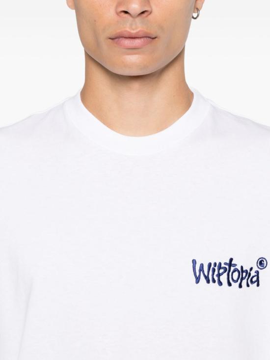 25FW 칼하트 WIP 반팔 티셔츠 I035495 0IYXX White - CARHARTT WIP