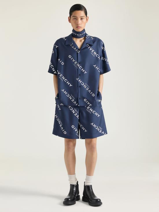 25FW 지방시 숏팬츠 BM51MT1673 410 Blue - GIVENCHY