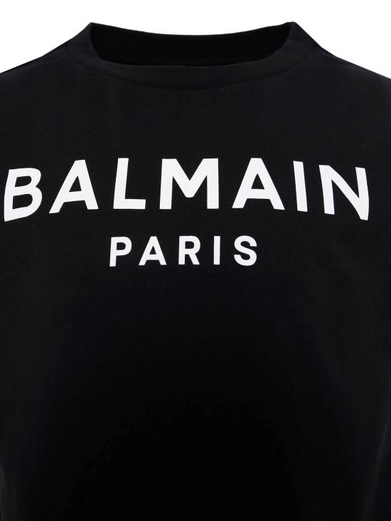 25FW [키즈] 발망 티셔츠 BX8P01Z3186 930BC Black - BALMAIN