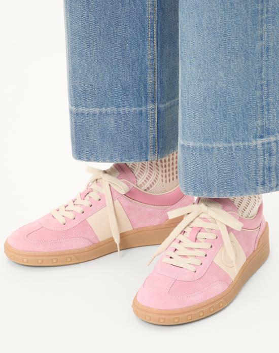 25FW 발렌티노 가라바니 레이스업 로우탑 스니커즈  7W2S0IL9LAL BRN Pink - VALENTINO GARAVANI