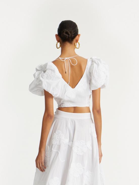 25FW 로테이트 블라우스 114549 400 White - ROTATE