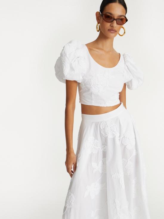 25FW 로테이트 블라우스 114549 400 White - ROTATE