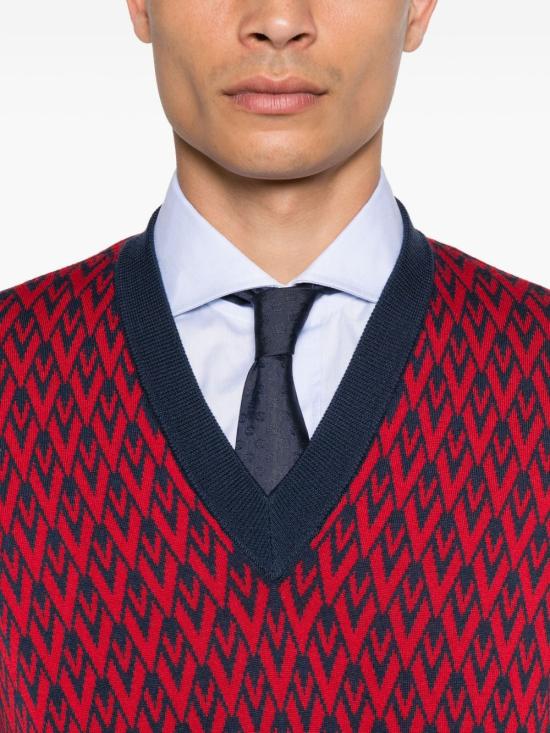 25FW 발렌티노 가라바니 스웨터 7V3KC32XAR0 BR5 Red - VALENTINO GARAVANI