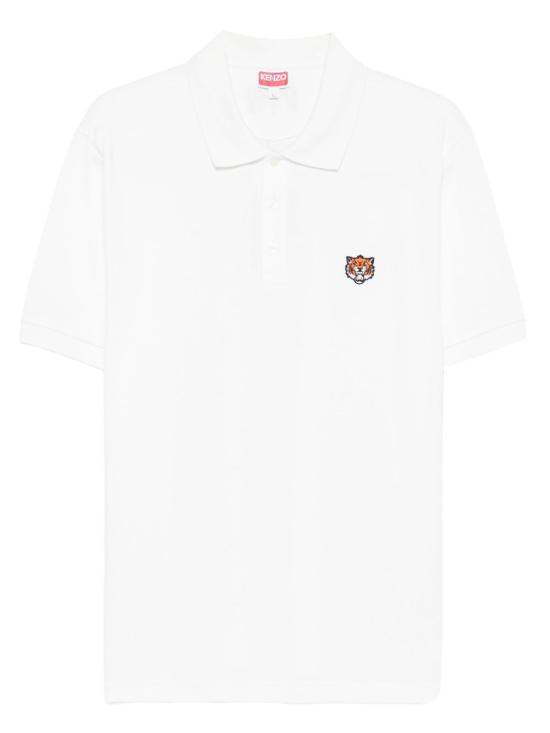 25FW 겐조 폴로 티셔츠 FF65PO152 4PU02 White - KENZO