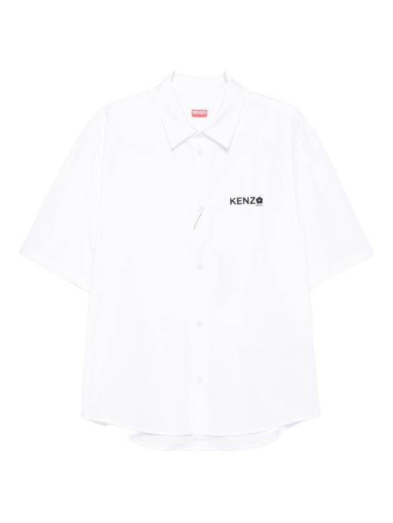 25FW 겐조 반팔 셔츠 FF55CH1299LP 01 White