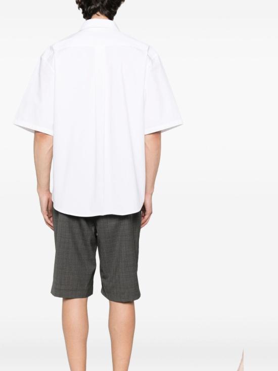 25FW 겐조 반팔 셔츠 FF55CH1299LP 01 White - KENZO