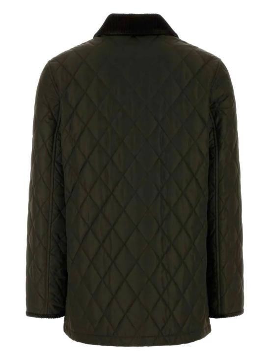 25FW 버버리 퀼팅 나일론 반 자켓 8113591 C2491 Green - BURBERRY