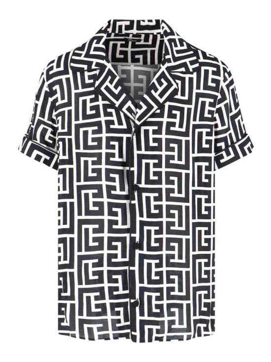 25FW 발망 반팔 셔츠 FH1HN011VD01 GFE Black