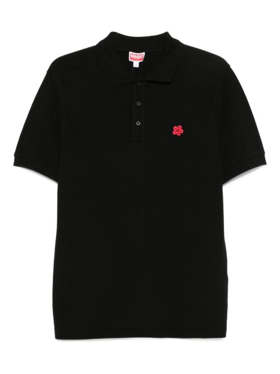 25FW 겐조 폴로 티셔츠 FF65PO153 4PU99J Black